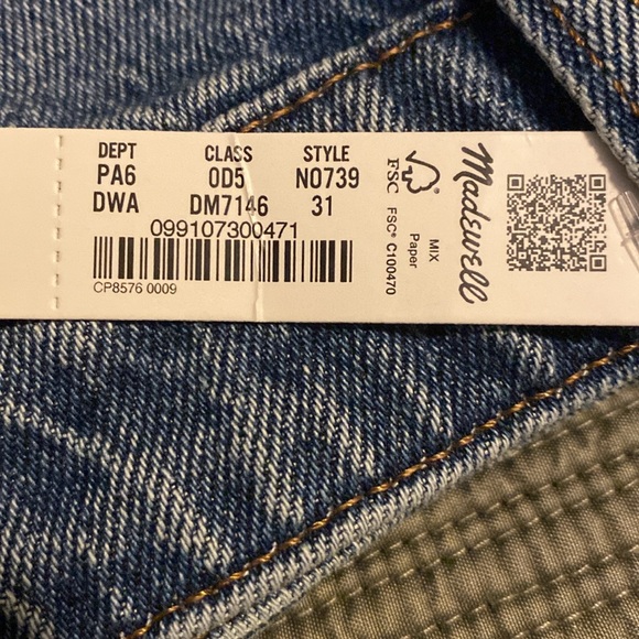 Madewell “The Perfect Jean Short” Size 31 Curvy - Picture 8 of 8